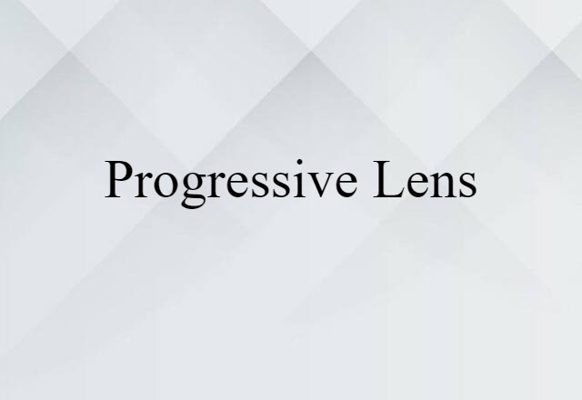 progressive lens