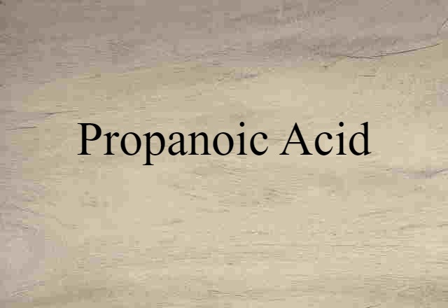 propanoic acid