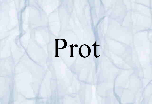 Prot (noun) Definition, Meaning & Examples