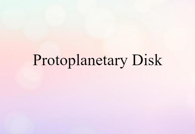 protoplanetary disk