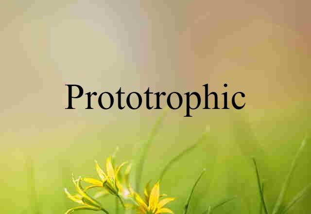 prototrophic