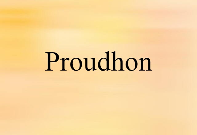 Proudhon