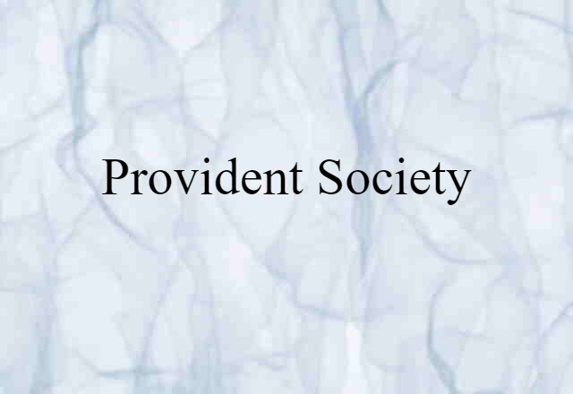 provident society