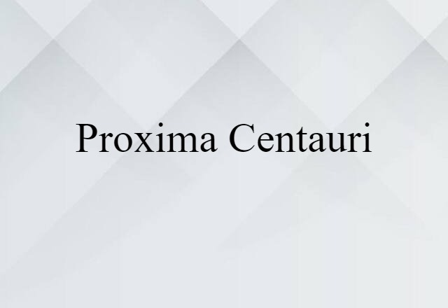 Proxima Centauri