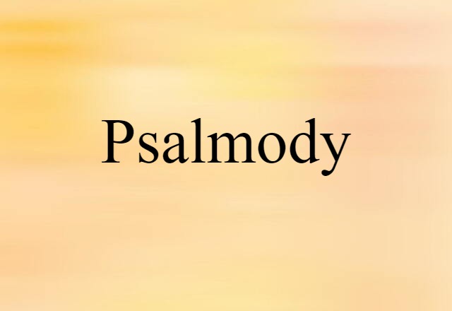 psalmody