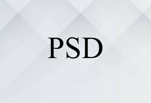 PSD (noun) Definition, Meaning & Examples