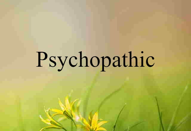 Psychopathic (noun) Definition, Meaning & Examples