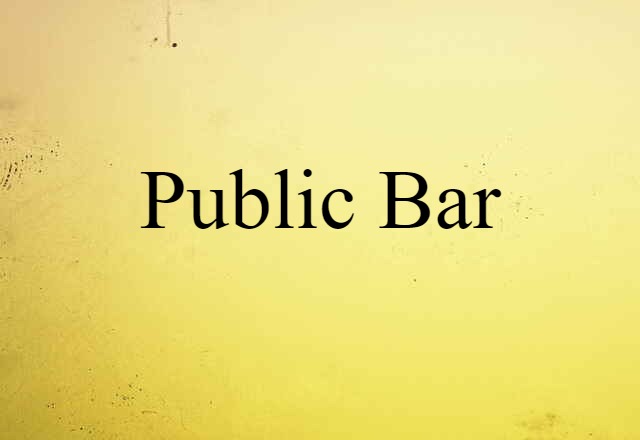 public bar