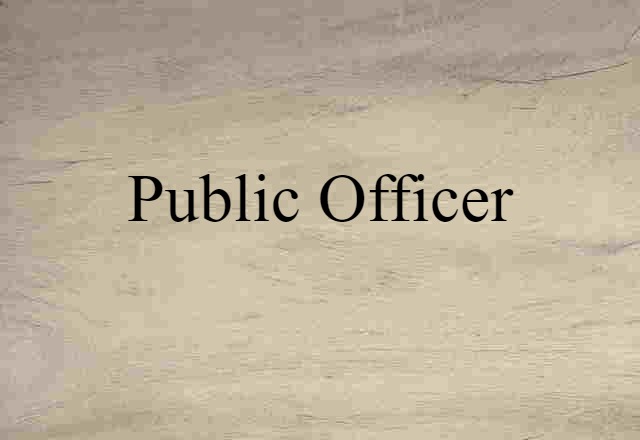 public officer