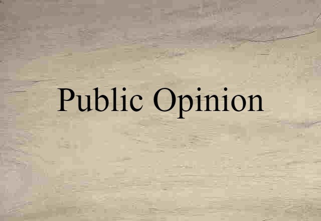 public opinion