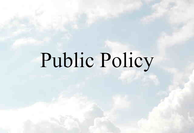 public policy