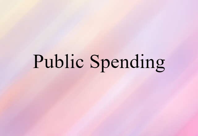 public spending