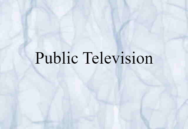 public television