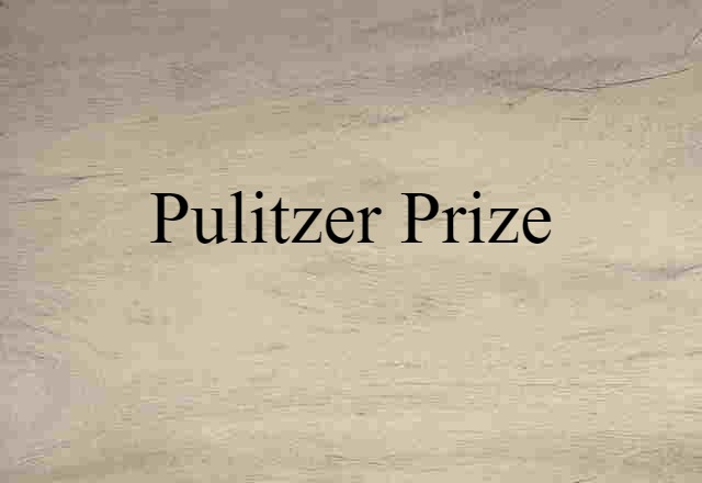 Pulitzer Prize