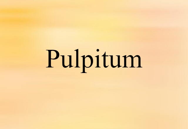 pulpitum