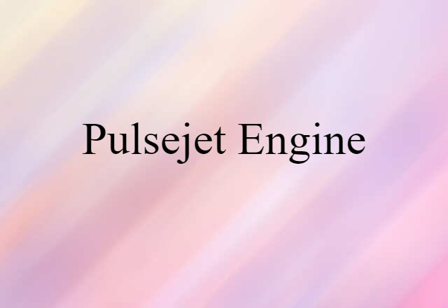 pulsejet engine