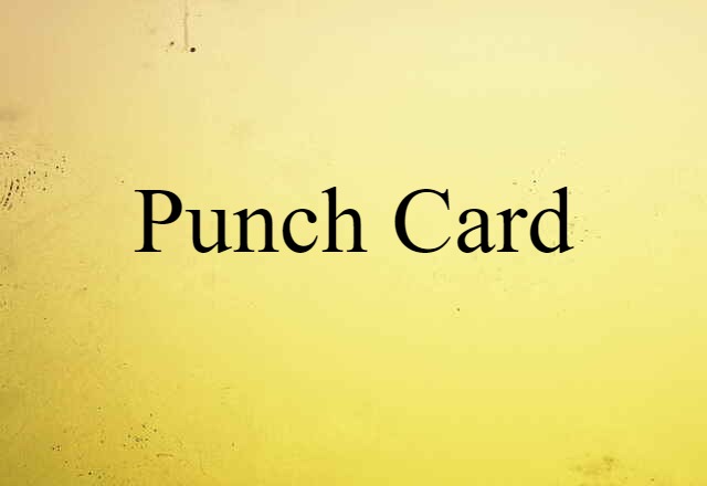 punch card