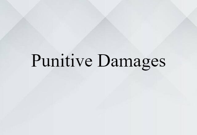 punitive damages