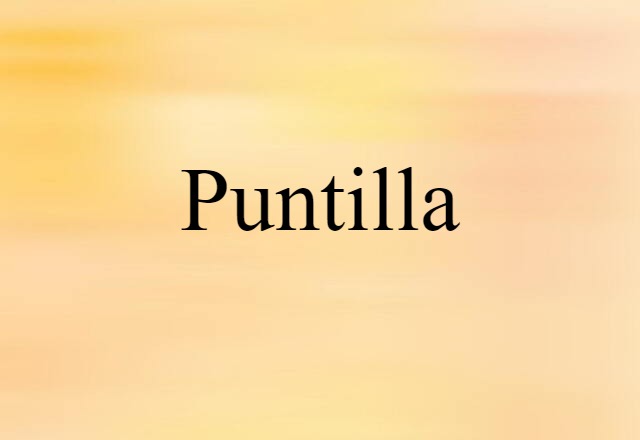 puntilla