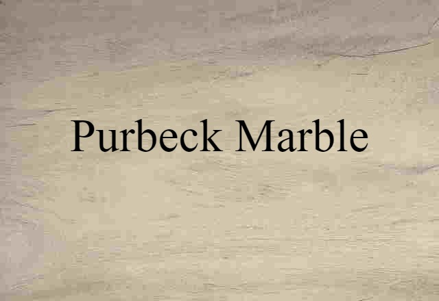 Purbeck marble