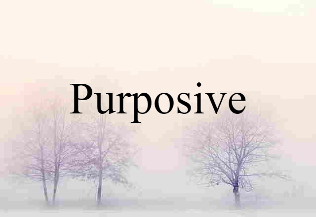 Purposive (noun) Definition, Meaning & Examples