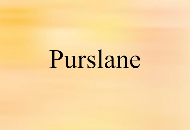 purslane