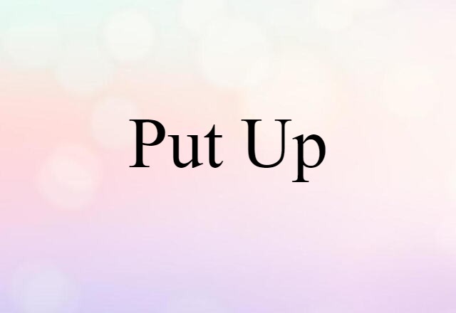 put up