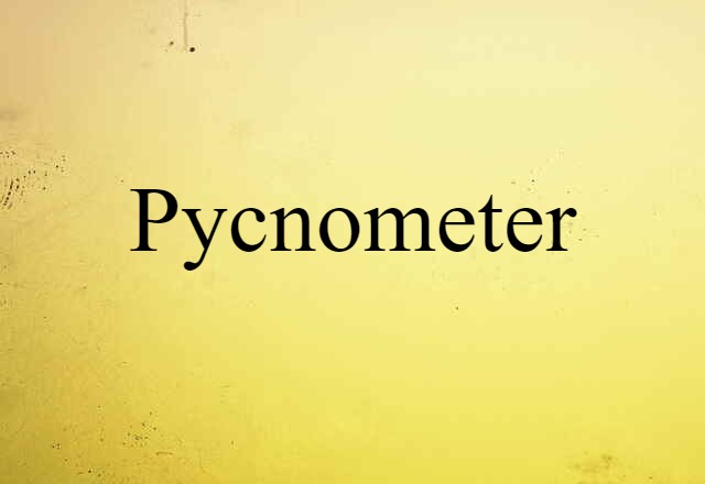 pycnometer