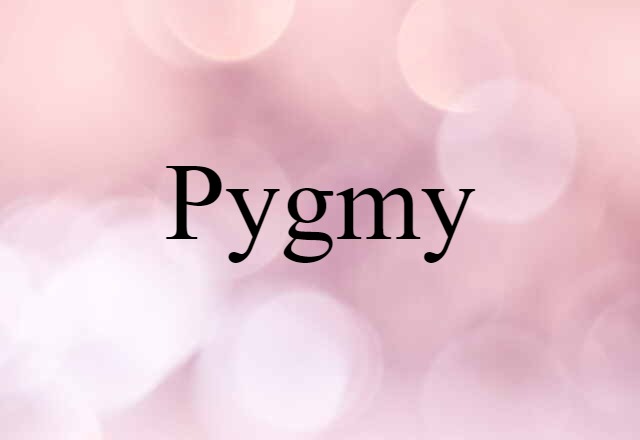 Pygmy (noun) Definition, Meaning & Examples