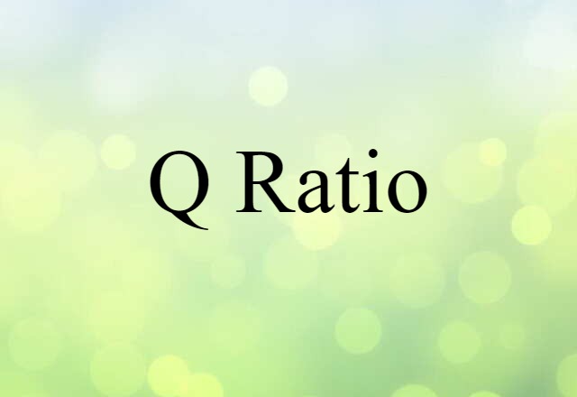 Q ratio