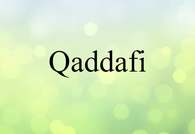 Qaddafi