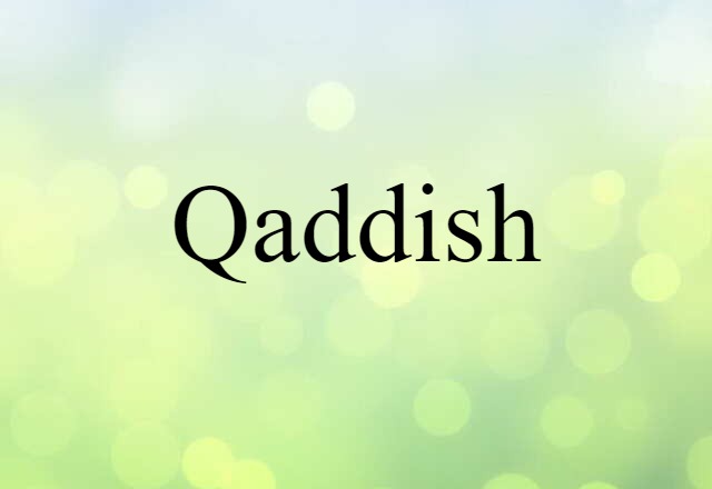 Qaddish