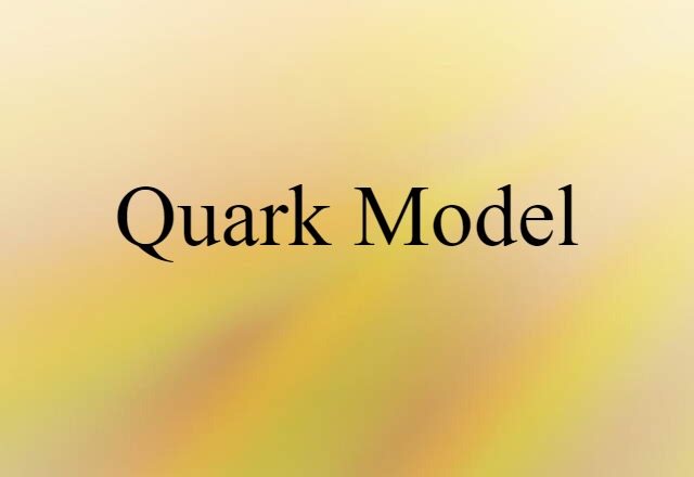 quark model