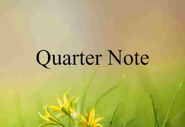 quarter note