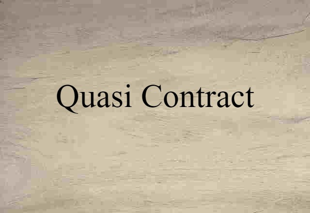 quasi contract