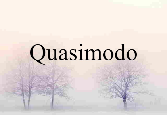 Quasimodo (noun) Definition, Meaning & Examples