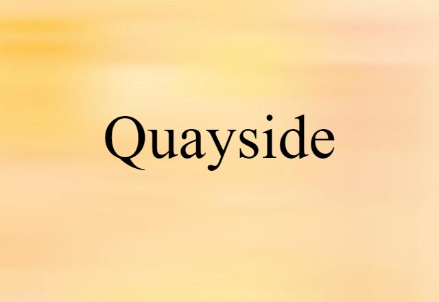 Quayside (noun) Definition, Meaning & Examples