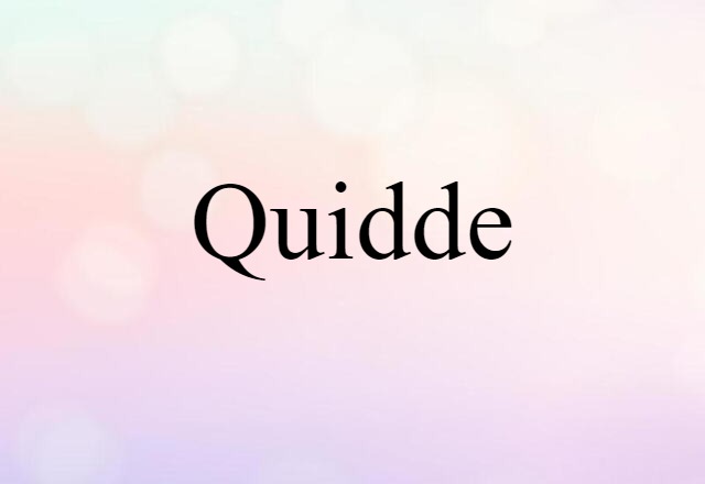 Quidde