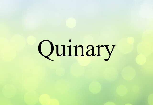 Quinary (noun) Definition, Meaning & Examples