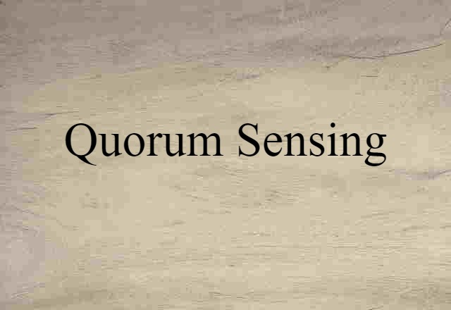 quorum sensing