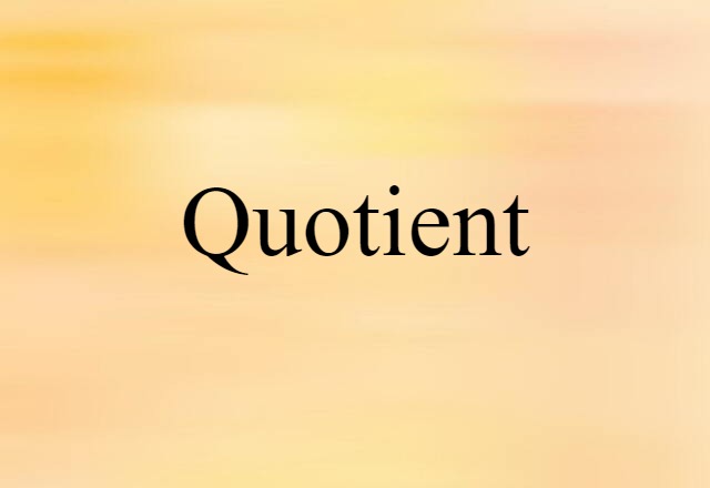 quotient