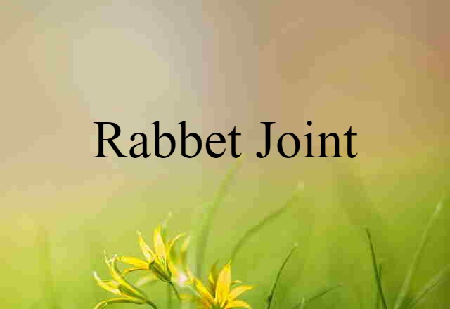 rabbet joint