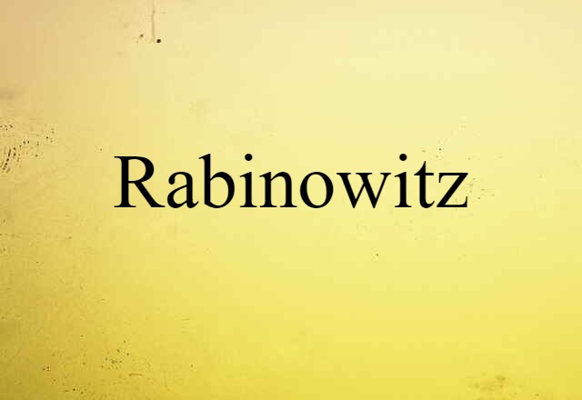 Rabinowitz