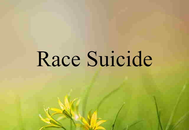 race suicide