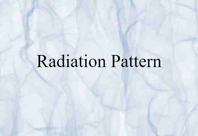 radiation pattern