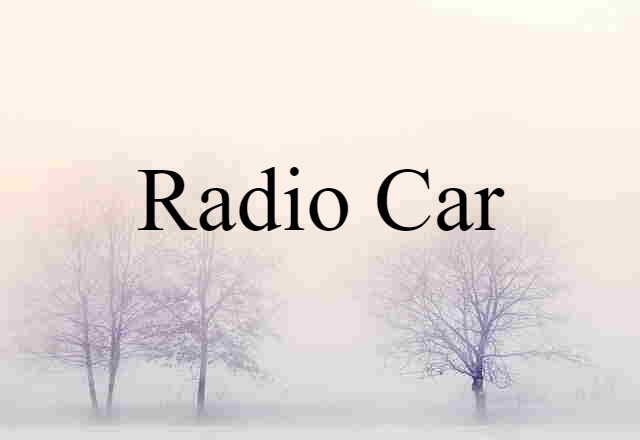 radio car