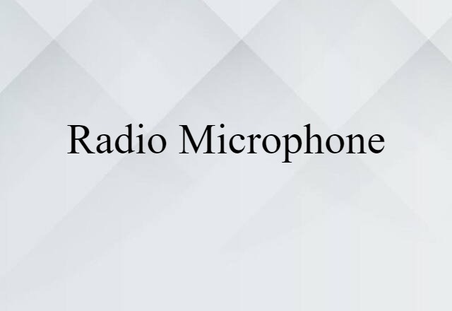 radio microphone