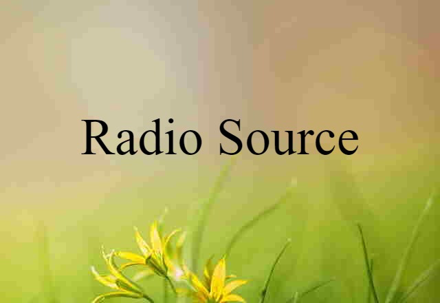 radio source