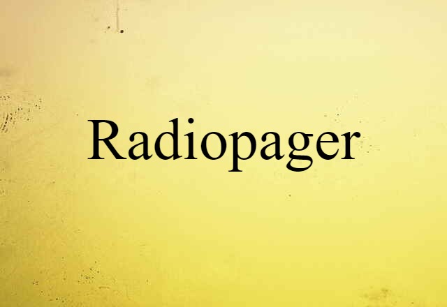 radiopager