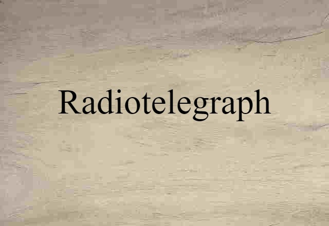 radiotelegraph